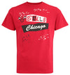 FISLL NBA Men's Chicago Bulls Confetti Tee, Red