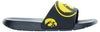 FOCO NCAA Men's Iowa Hawkeyes Cropped Big Logo Raised Slides