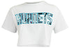 FISLL NBA Charlotte Hornets Women's Comic Book Crop Tee Shirt