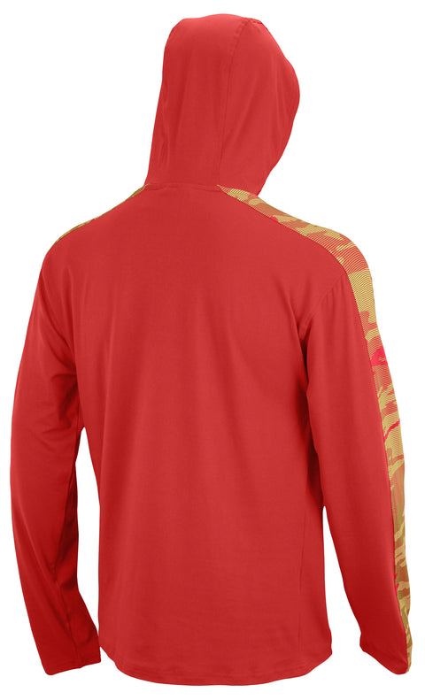 Zubaz NFL Men's San Francisco 49ers Lightweight Elevated Hoodie with Camo Accents