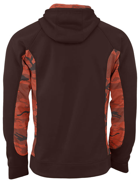 Zubaz NFL Men's Cleveland Browns Elevated Hoodie With Camo Lines
