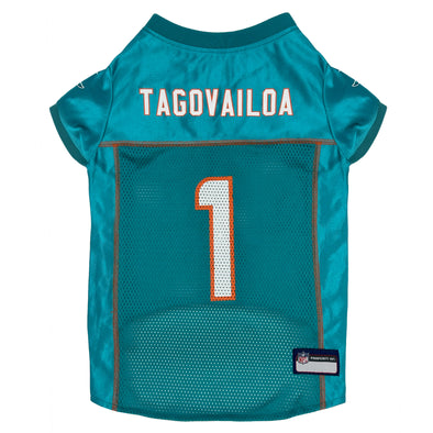 Pets First NFL Miami Dolphins Tua Tagovailoa Dog Jersey