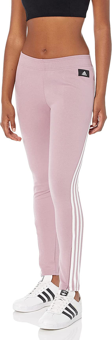 Adidas Women's Sportswear Future Icon 3-Stripes Skinny Track Pants, Magic Mauve