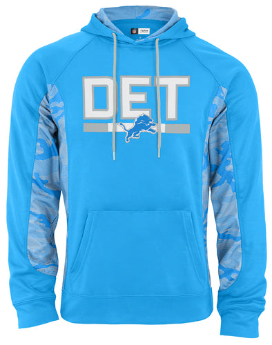 Zubaz NFL Men's Detroit Lions Elevated Hoodie With Camo Lines
