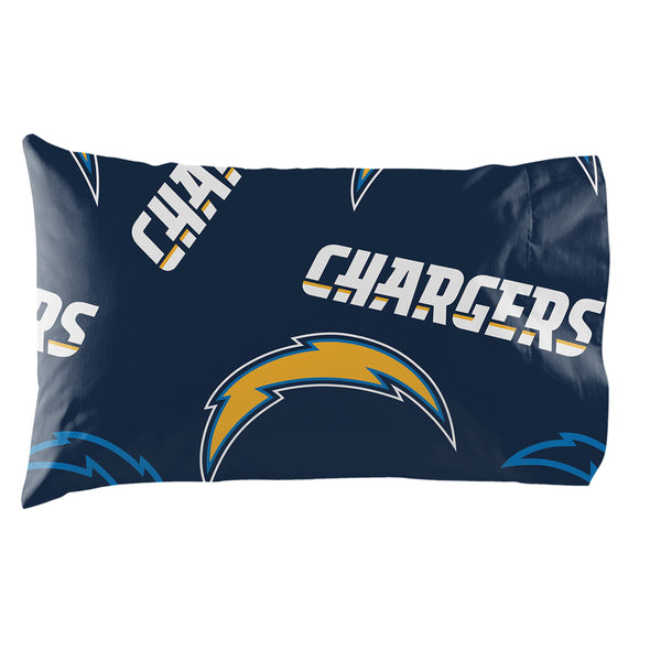 Northwest NFL Los Angeles Chargers Rotary Bed in a Bag Set