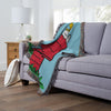 Northwest Peanuts Snoopy House Woven Jacquard Throw Blanket, 48"W x 60"L