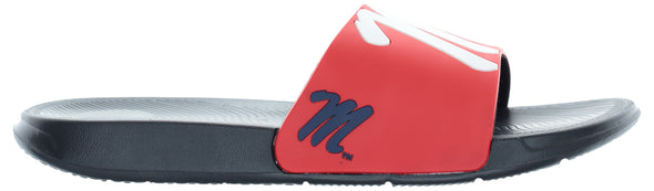 FOCO NCAA Men's Ole Miss Rebels Cropped Big Logo Raised Slides