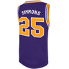 Original Retro Brand NCAA Men's LSU Tigers #25 Ben Simmons Tackle Twill Jersey, Purple