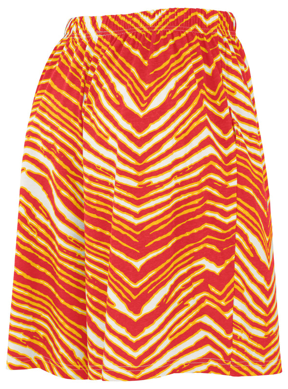 Zubaz NFL Adult Unisex Z88 Zebra Short for Men and Women, Kansas City Chiefs