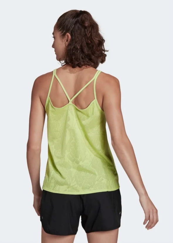 Adidas Women's Made To Be Remade Running Tank Top, Pulse Lime