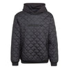 Adidas Men's Quilted Hoodie Sweatshirt, Black