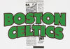 FISLL NBA Men's Boston Celtics Comic Book Newspaper Print Hoodie, White