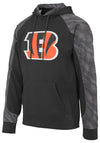 Zubaz NFL Men's Cincinnati Bengals Elevated Logo Viper Hoodie