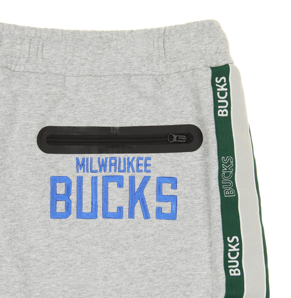 FISLL NBA Men's Milwaukee Bucks Chenille Applique Joggers