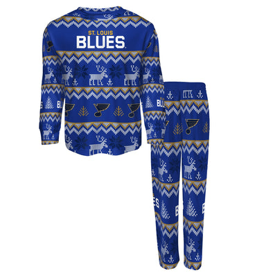 Outerstuff NHL Kids Boys (4-7) St. Louis Blues Holiday Pajamas Set