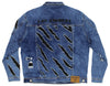 FISLL NBA Men's Los Angeles Lakers Ice Denim With Animal Print Claw Marks