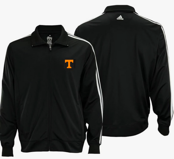 Adidas Men's Tennessee Volunteers 3-Stripe Track Jacket, Black