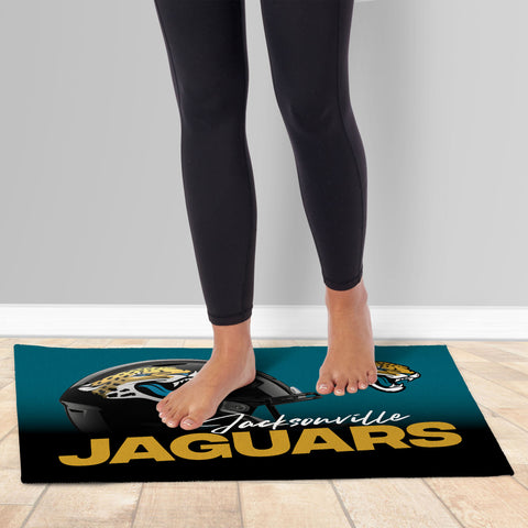 Northwest NFL Jacksonville Jaguars Headspace Washable Area Floor Rug, 20" x 32"
