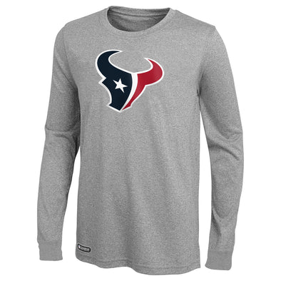 Outerstuff NFL Men's Houston Texans Primary Stadium Logo Long Sleeve Tee