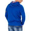 Zubaz NFL Men's Light Weight Team Color Hoodie With 3 Tone Zebra Lined Hood, Great Play Logo, Buffalo Bills