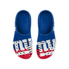FOCO NFL Men's New York Giants 2023 Colorblock Big Logo Clogs