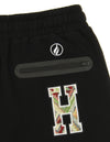FISLL NBA Men's Charlotte Hornets Moroccan Detail Jogger, Black