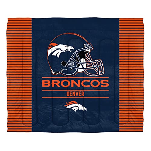 Northwest NFL Denver Broncos Draft Comforter & Sham Set