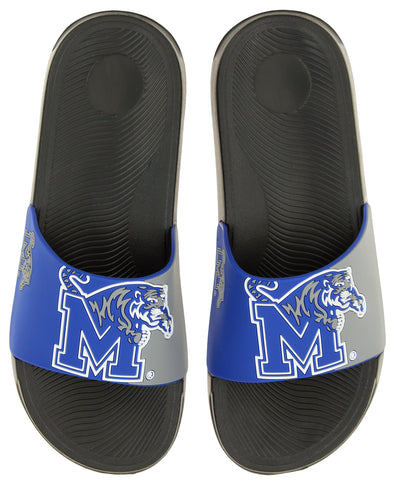 FOCO NCAA Men's Memphis Tigers Cropped Big Logo Raised Slides