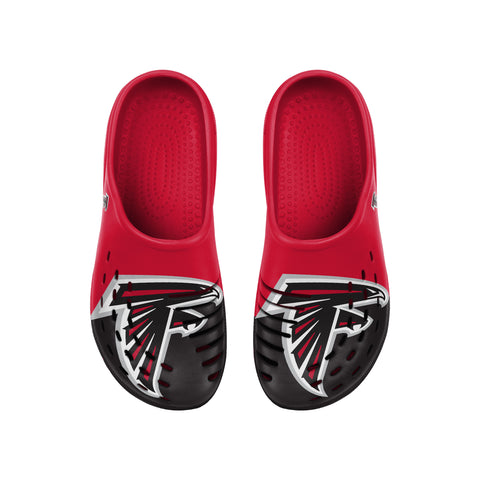 FOCO NFL Men's Atlanta Falcons Colorblock Big Logo Clog