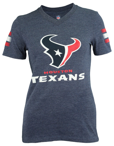 Outerstuff NFL Youth Girls Houston Texans Goal Line V-Neck T-Shirt