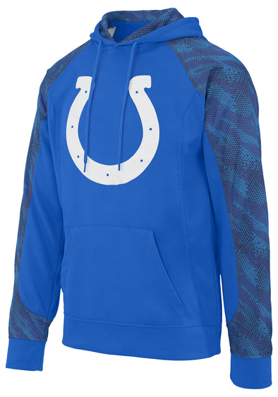 Zubaz NFL Indianapolis Colts Men's Elevated Logo Viper Hoodie