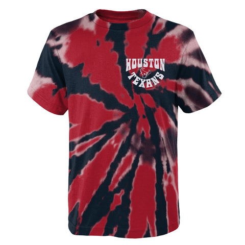 Outerstuff NFL Youth Boys Houston Texans Pennant Tie Dye T-Shirt