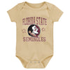 Outerstuff NCAA Infant Unisex Florida State Seminoles Born to Be 3-Pack Bodysuit Set