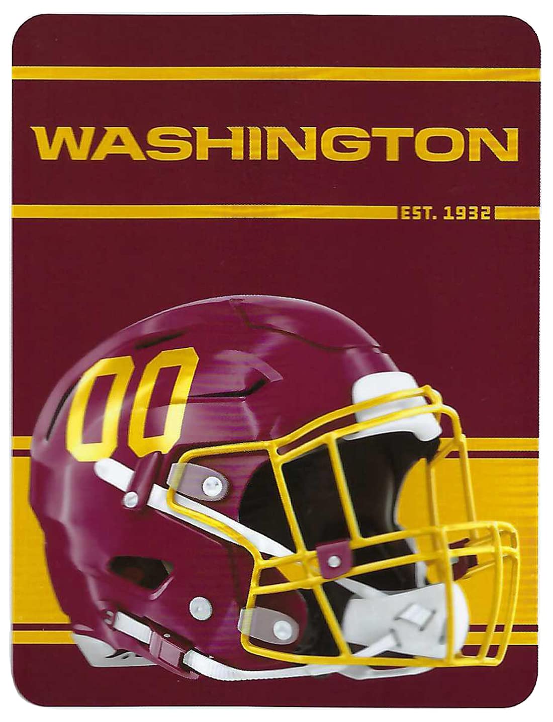 2020 washington football team helmet Washington Football Team Run Micro Raschel Throw Blanket
