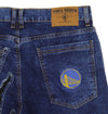 FISLL NBA Men's Golden State Warriors Jeans with Distressed Claw Marks