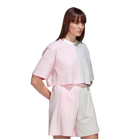 Adidas Women's Cropped Tee, Clear Pink