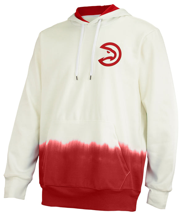 FISLL NBA Men's Atlanta Hawks Dip Dye Hoodie