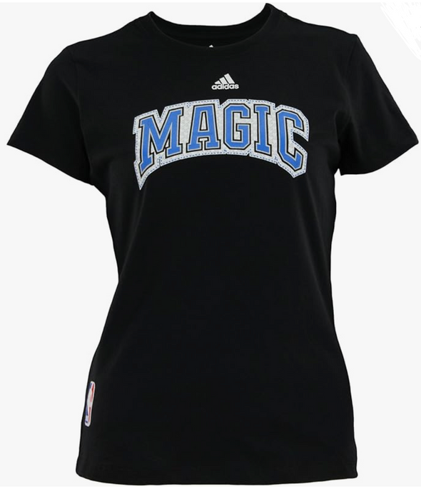 adidas Orlando Magic NBA Women's Everyday Short Sleeve Tee, Black