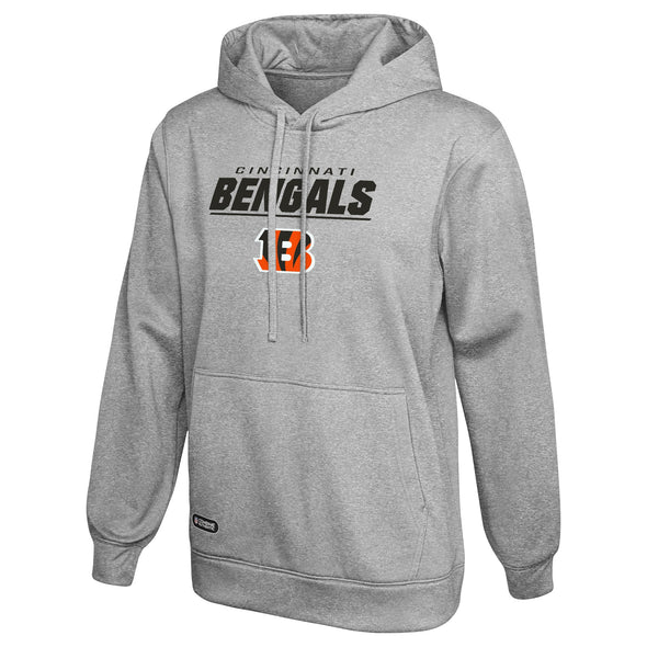 Outerstuff NFL Men's Cincinnati Bengals Stated Pullover Hoodie, Grey