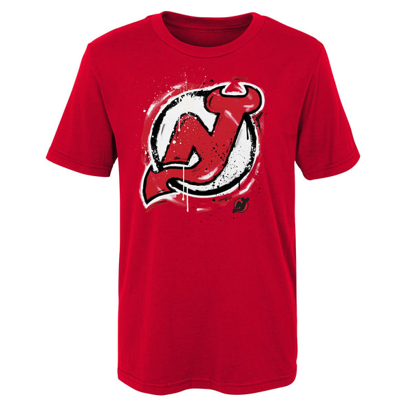 Outerstuff NHL Kids (4-7) New Jersey Devils Painted Logo T-Shirt