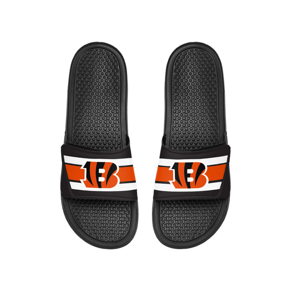 FOCO NFL Youth Cincinnati Bengals Legacy Sport Slide Flip Flop Sandals