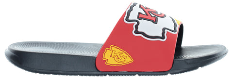FOCO NFL Men's Kansas City Chiefs Cropped Big Logo Raised Slides