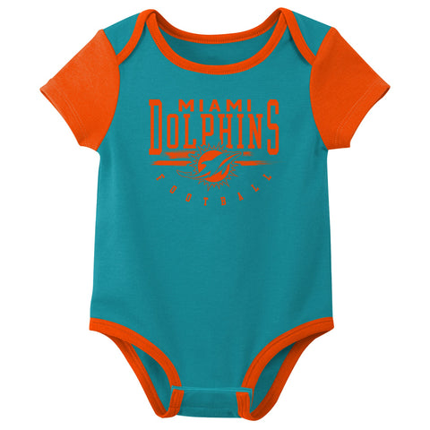Outerstuff NFL Infant Unisex Miami Dolphins Variety 3-Pack Set