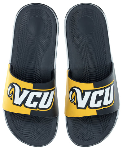 FOCO NCAA Men's VCU Rams Cropped Big Logo Raised Slides