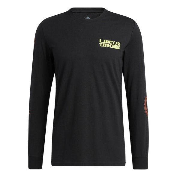 Adidas Men's Unity Long Sleeve Graphic Tee, Black