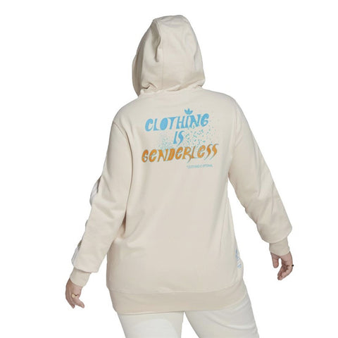 Adidas Originals Women's Plus Always Original Hoodie, Wonder White