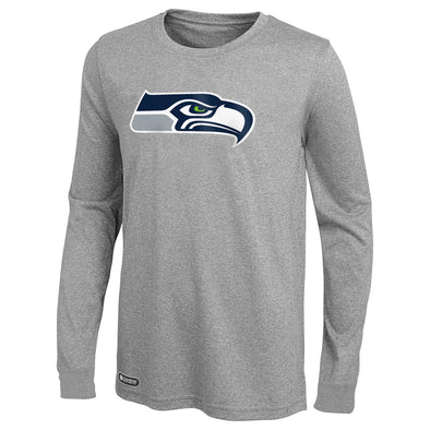 Outerstuff NFL Men's Seattle Seahawks Primary Stadium Logo Long Sleeve Tee