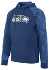 Zubaz NFL Men's Seattle Seahawks Elevated Logo Viper Hoodie