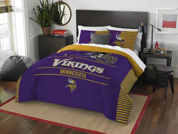 Northwest NFL Minnesota Vikings Safety Twin Comforter and Sham Set