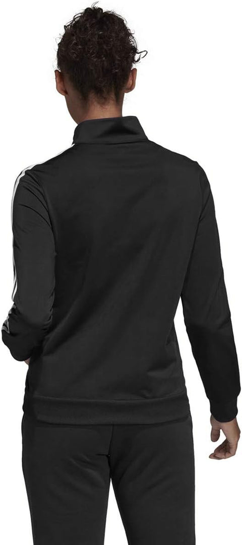 Adidas Women's Essentials Tricot Track Jacket, Black/White